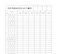 자금 유동표 자금 유동표